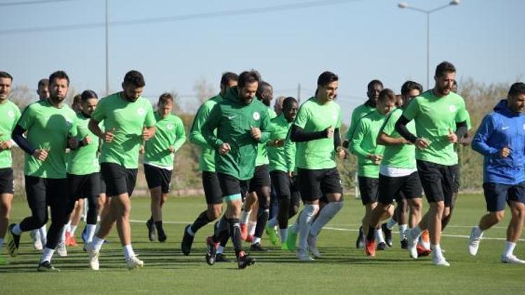 Konyasporda Sivasspor maçı hazırlıkları sürüyor