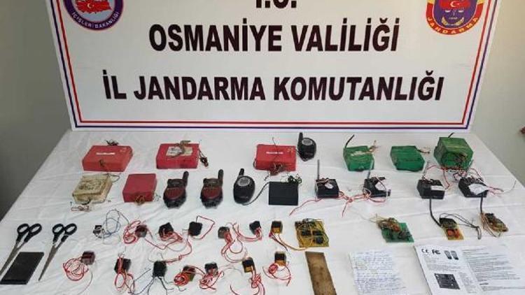 Amanos Dağında bomba yapımında kullanılan malzemeler bulundu