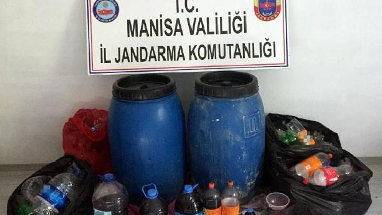 Turgutluda 5 bin 180 litre kaçak üretim şarap ele geçirildi