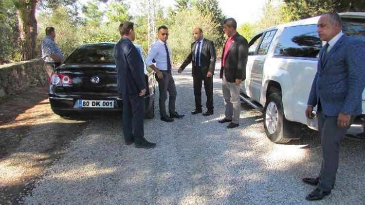 Kaymakam Almalı, köylerde yol yapım çalışmalarını inceledi