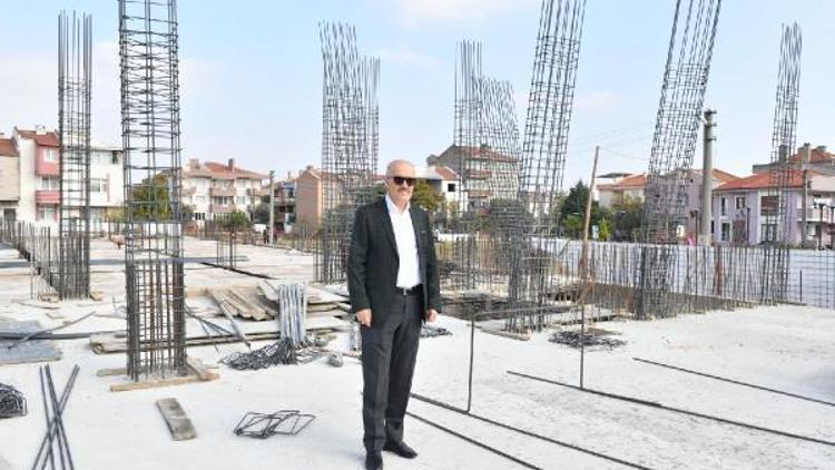 Başkan Kafaoğlu 2. ALGEM binasının inşaatını yerinde inceledi