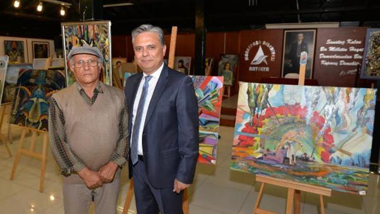 Başkan Uysal, ressam Bağdaşın sergisini gezdi