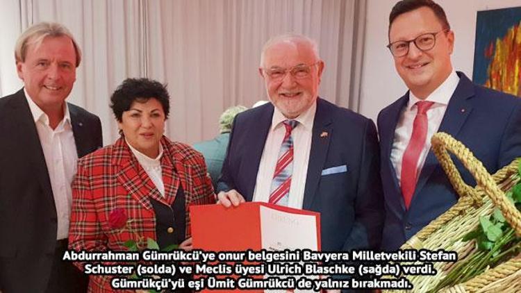 SPD’den 25 yıllık üye Türk’e teşekkür ve onur belgesi