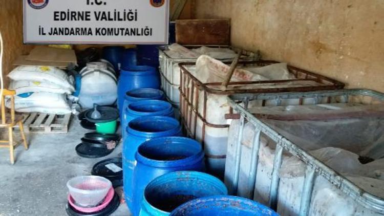 Edirnede sahte içki imalatçısına 1 milyon 173 bin lira ceza