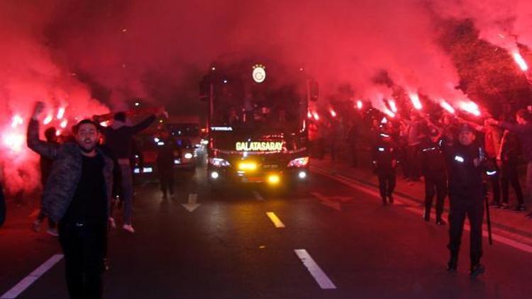 Galatasaraya Kayseride coşkulu karşılama