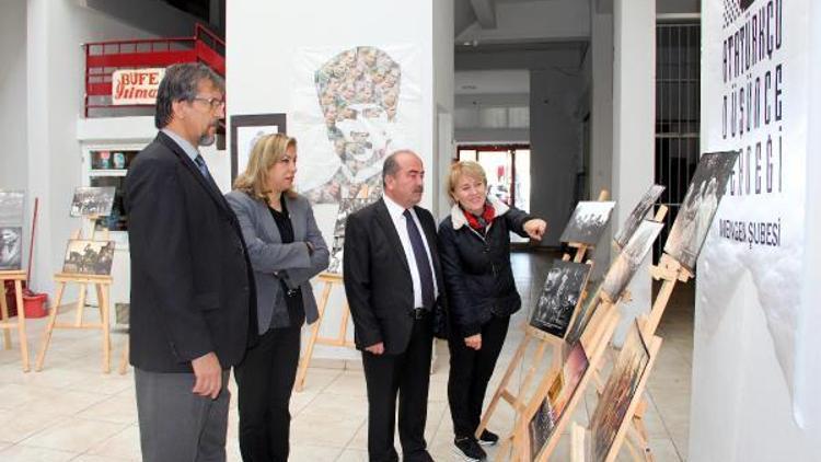 Mengende Atatürk resimleri sergisi açıldı
