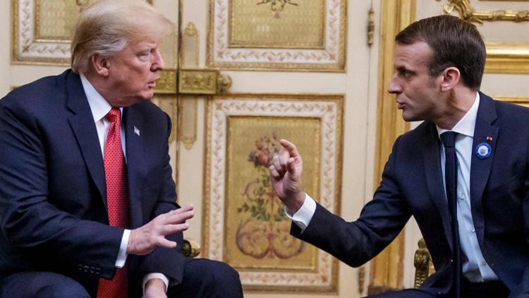 Macron-Trump zirvesi gergin başladı