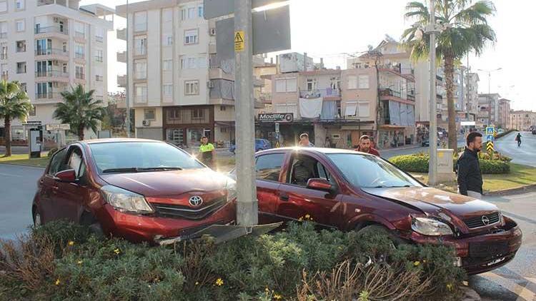 Şanssızlığın böylesi 200 metre sonra kaza yaptı