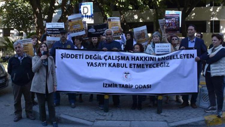 İzmirde doktorlardan yasa teklifine tepki