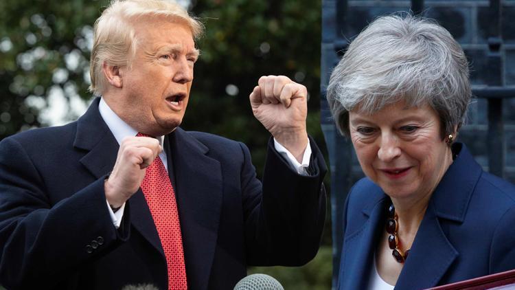 Trump şimdi de Theresa Maye sert çıktı