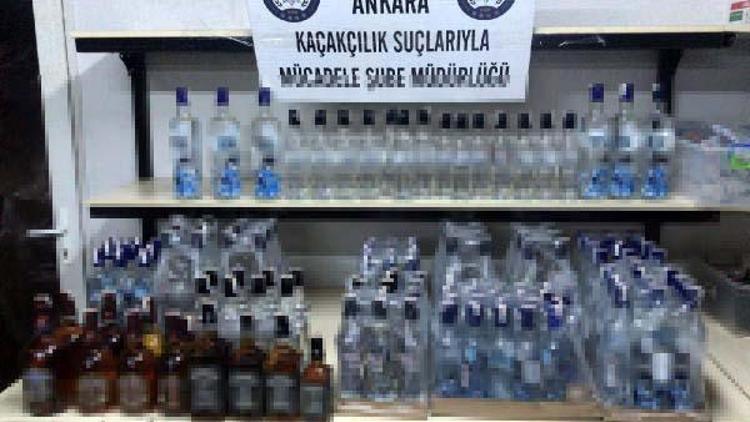 Ankarada sahte ve kaçak içki operasyonu: 22 gözaltı