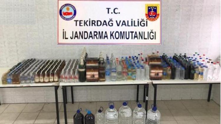 Tekirdağda kaçak içki operasyonu: 4 gözaltı