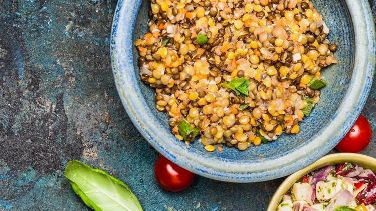 Karatay usulü yeşil mercimek salatası tarifi