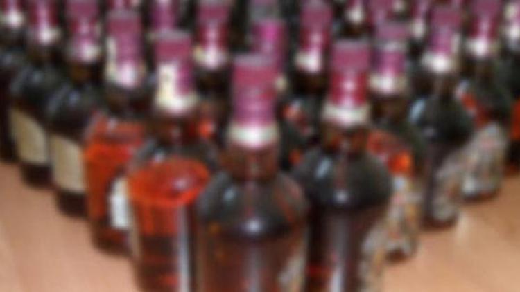 Ankarada 202 şişe sahte içki ele geçirildi