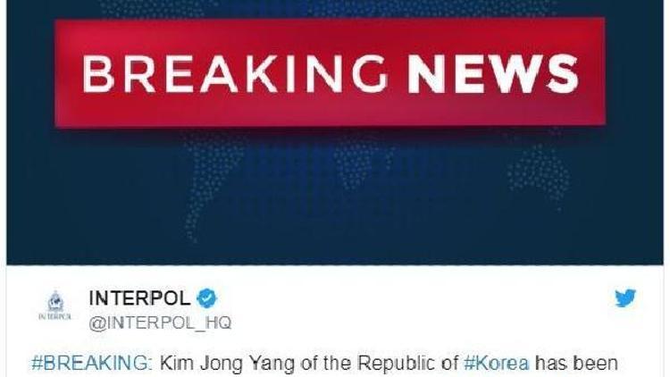 Interpol’ün yeni başkanı G. Koreli Kim Jong Yang oldu