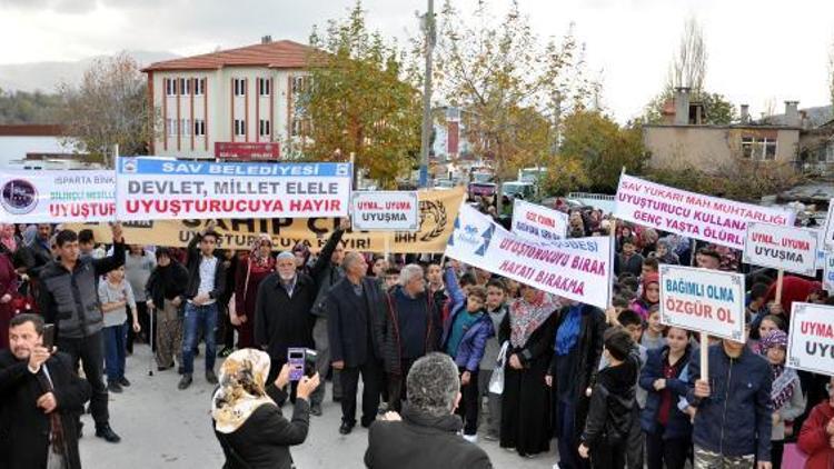 Ispartada uyuşturucuya hayır yürüyüşü