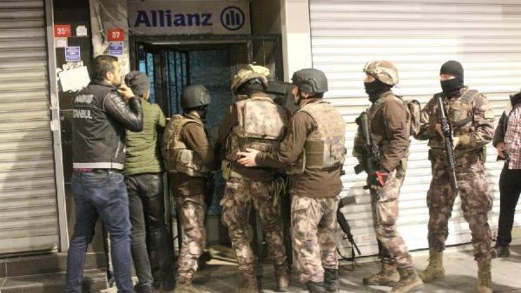 İstanbulda uyuşturucu satıcılarına operasyon: Çok sayıda gözaltı var