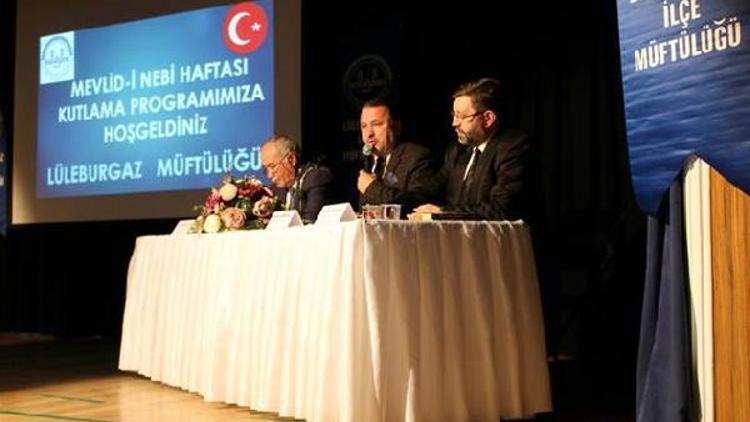 Lüleburgaz’da Mevlid-i Nebi haftası dolayısıyla panel yapıldı