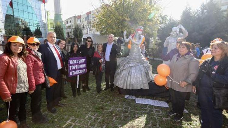 Bucada, kadına şiddete karşı tek ses olundu