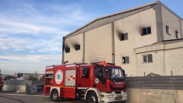 Çerkezköydeki fabrika yangını büyümeden söndürüldü