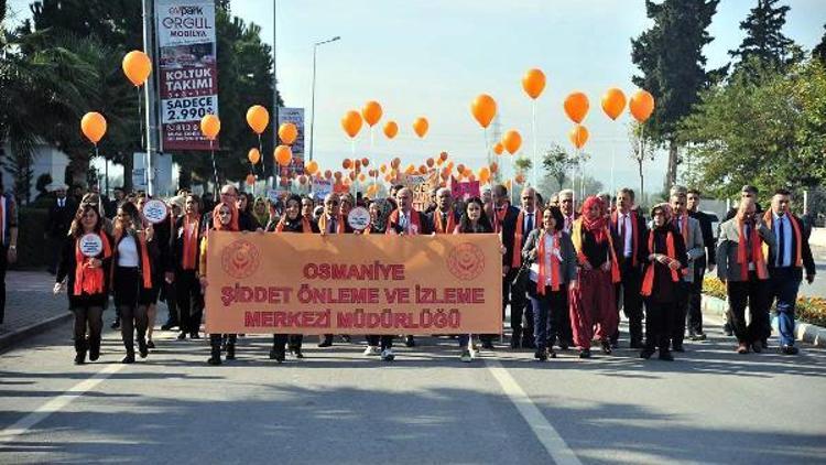 Osmaniyede Kadına şiddete sıfır tolerans yürüyüşü