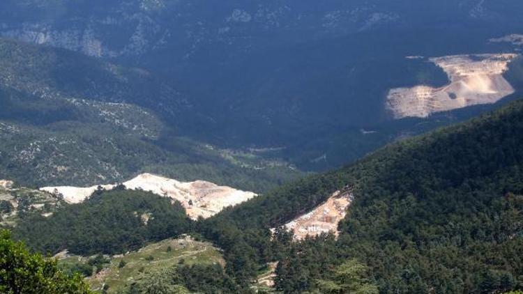 Finikedeki mermer ocaklarına bakanlıktan inceleme