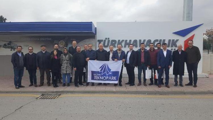 Erciyes Teknopark firmaları TAİ tesislerini gezdi