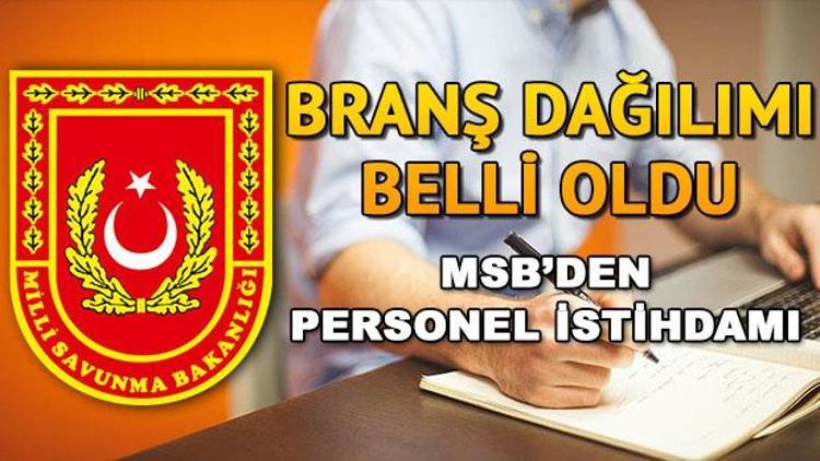 MSB 523 personel alımı başvuruları devam ediyor Milli Savunma Bakanlığı personel alımı