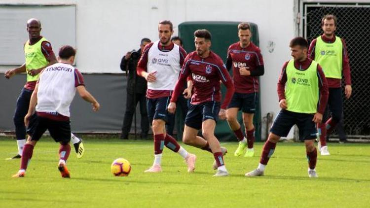 Trabzonspor antrenmanında Karamandan öne oynayın vurgusu