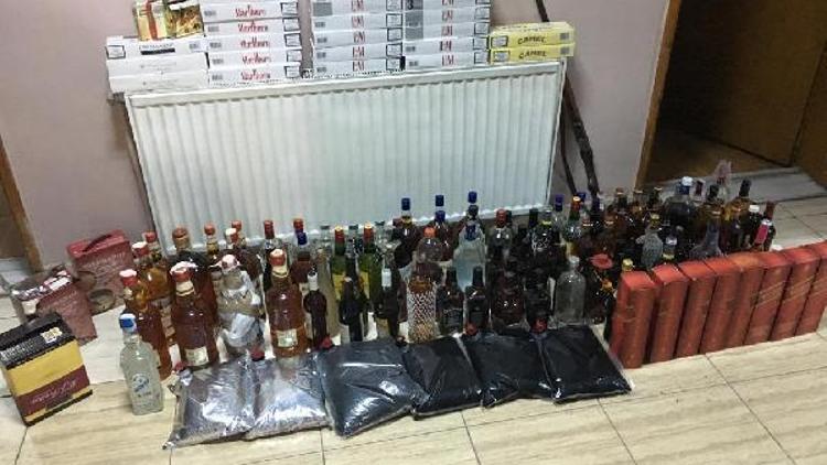 Zonguldakta kaçak içki operasyonu
