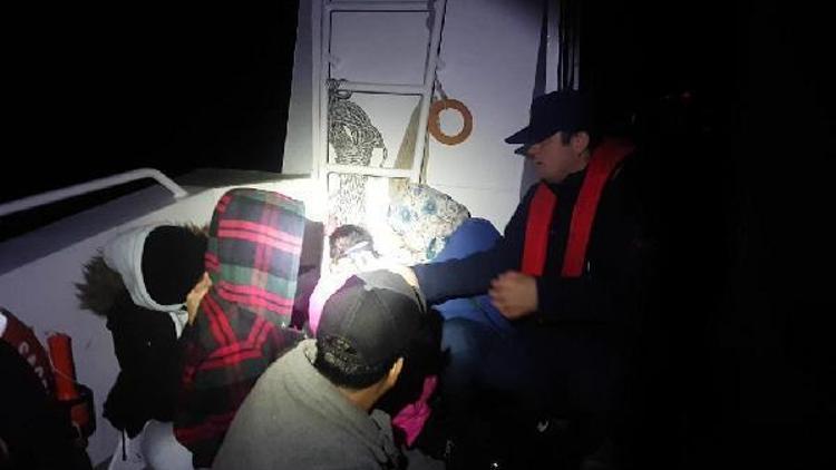 Bodrumda teknede 16 kaçak göçmen yakalandı