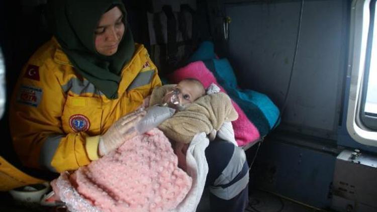 Deniz Kuvvetleri helikopteri Zehra bebek için havalandı - Ek fotoğraflar