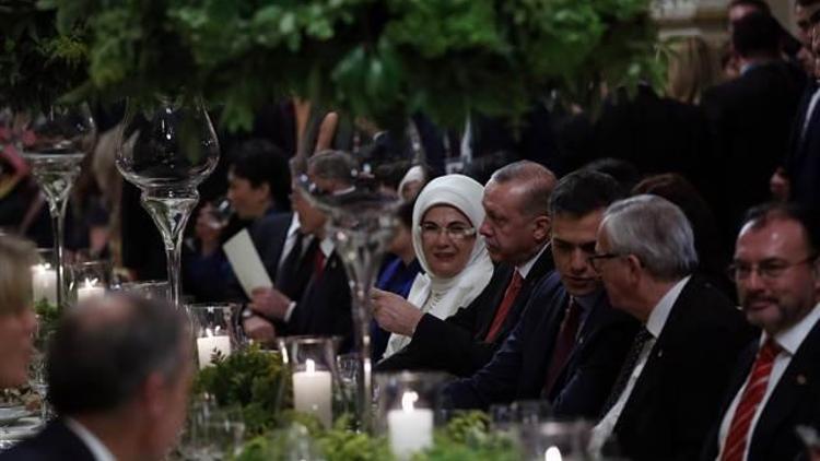 Cumhurbaşkanı Erdoğan G20 liderler yemeğine katıldı