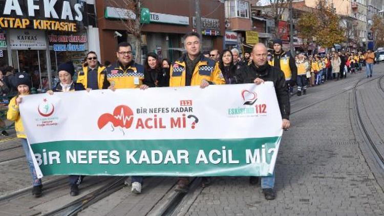 Acil Sağlık Hizmetleri Haftasında yürüdüler