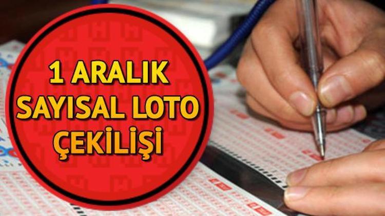 Milli Piyango Sayısal Loto çekilişi | 1 Aralık Sayısal Loto sonuçları