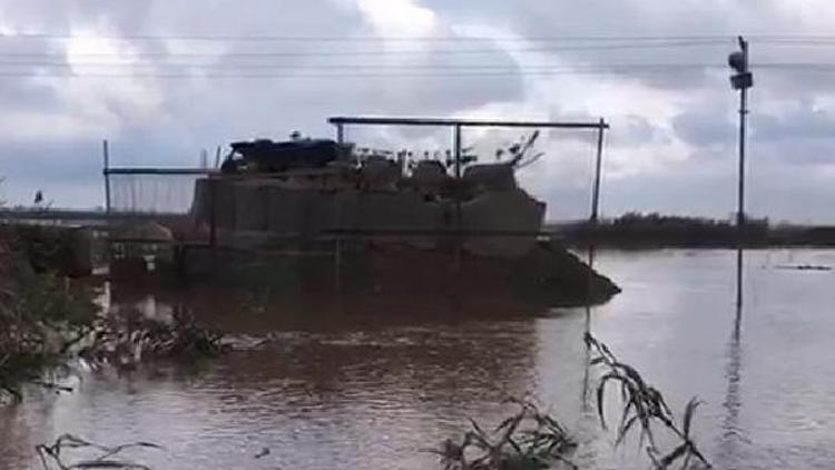 Ceylanpınar sınırında 10 asker sel nedeniyle mahsur kaldı