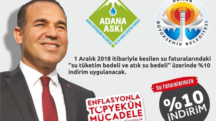 Adana’da su faturalarında indirim başladı