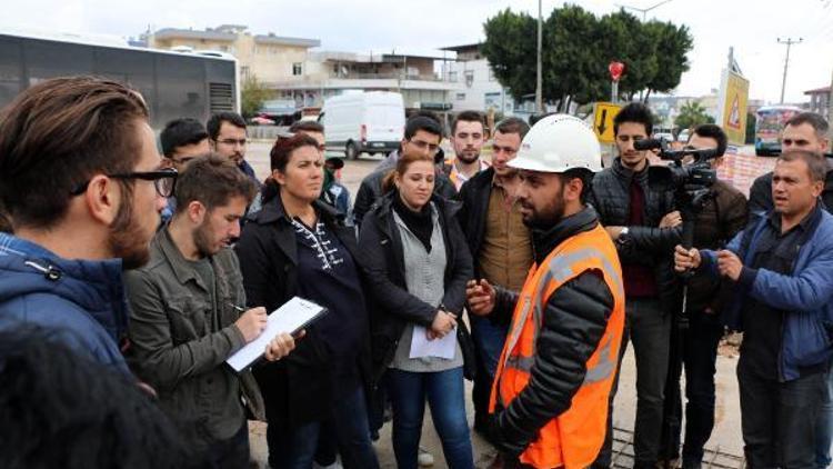 Mühendis adayları raylı sistem projesini inceledi