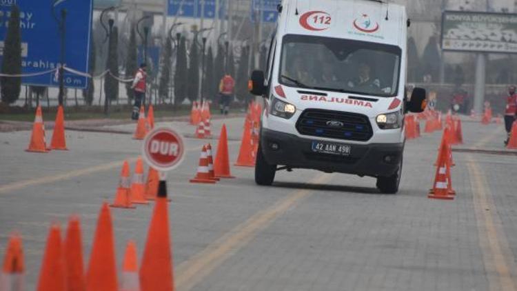 Sağlık görevlileri Ambulans Rallisinde yarıştı