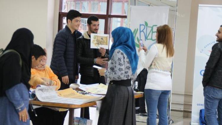 Rizede yabancı öğrenciler Türk sanatı ile buluştu