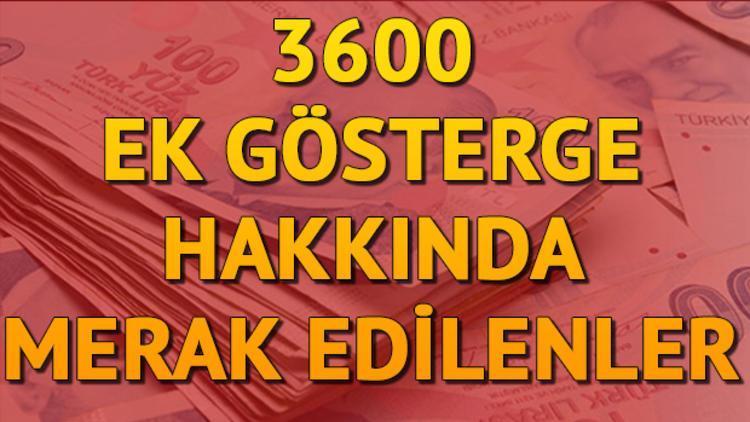 3600 ek gösterge ne zaman yasalaşacak İşte 3600 ek göstergede son durum