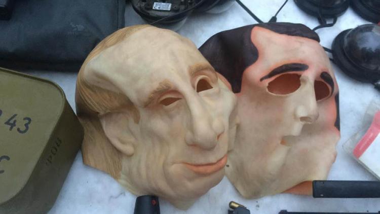 Ukraynada iki Türke Putin maskeli soygun şoku