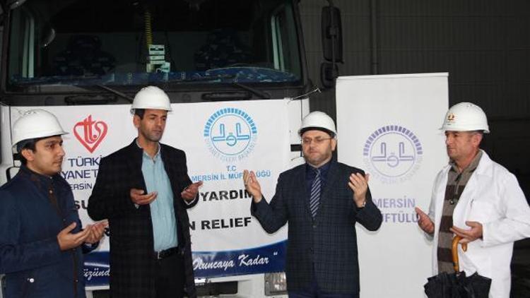 Yardım tırı dualarla uğurlandı