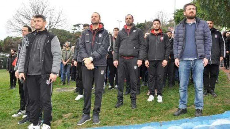 Beşiktaş şehitleri için anma töreni yapıldı