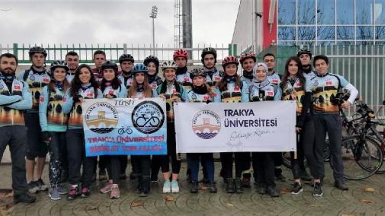 Trakya Üniversitesi Bisiklet Topluluğu’ndan Kampüse Yolculuk