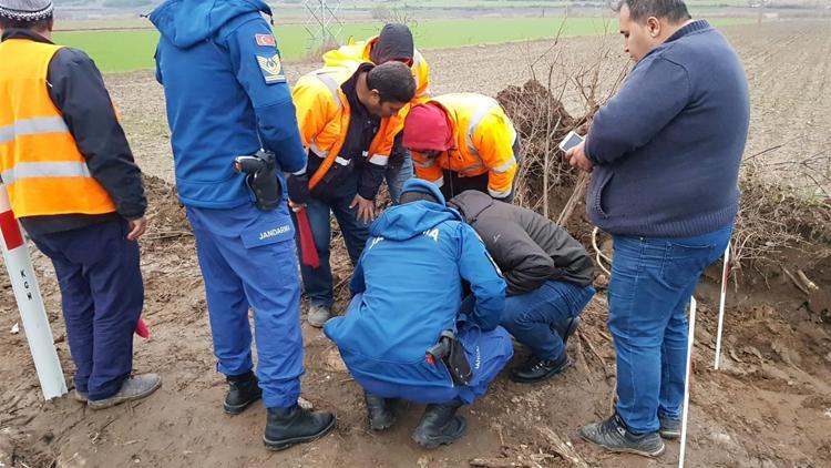 Yol çalışması sırasında bulundu Hemen yetkililere haber verdiler