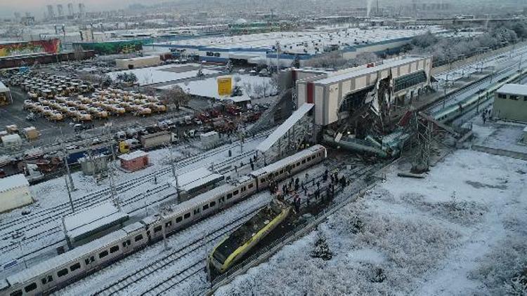 Ankarada Yüksek Hızlı Tren ile kılavuz trene çarptı: 4 ölü, 43 yaralı (2)- Yeniden