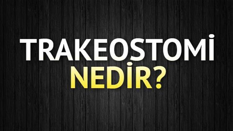 Trakeostomi nedir