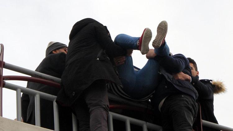 İntiharına polisin engel olduğu kadın, sinir krizi geçirdi