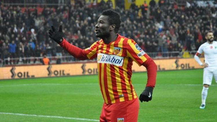 Asamoah Gyan siftah yaptı